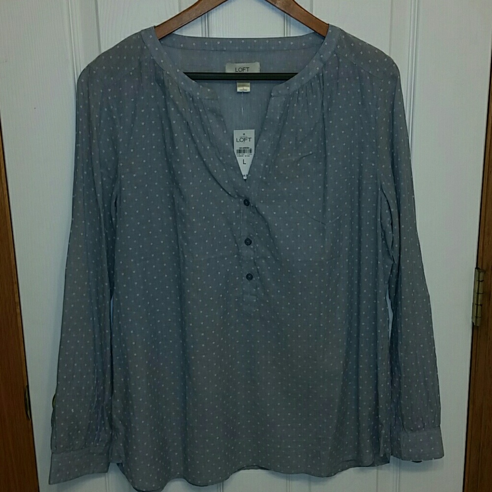 Ann Talor Loft Blouse (Size Large)